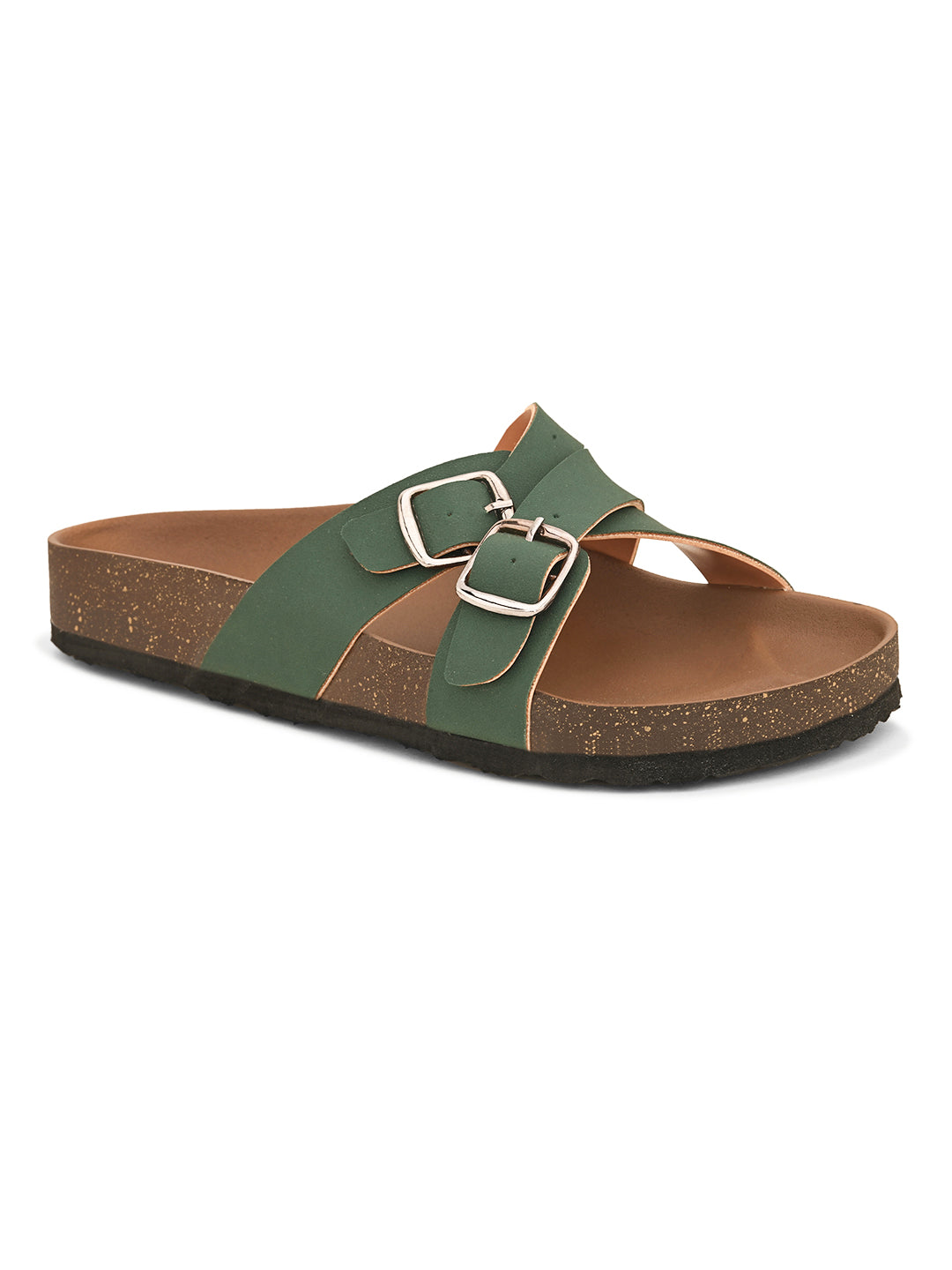 Women One Toe Flats with Buckles-13