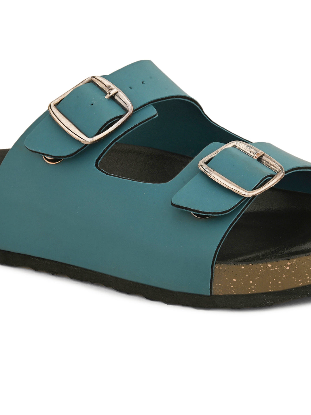 Women Open Toe Flats with Buckles-20