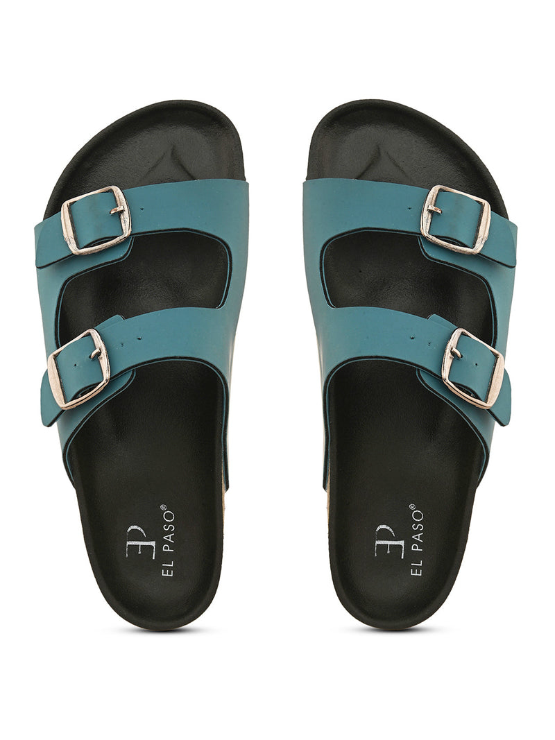 Women Open Toe Flats with Buckles-23