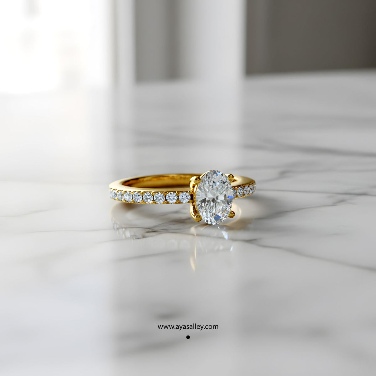 Silver Evoliette Solitaire Ring