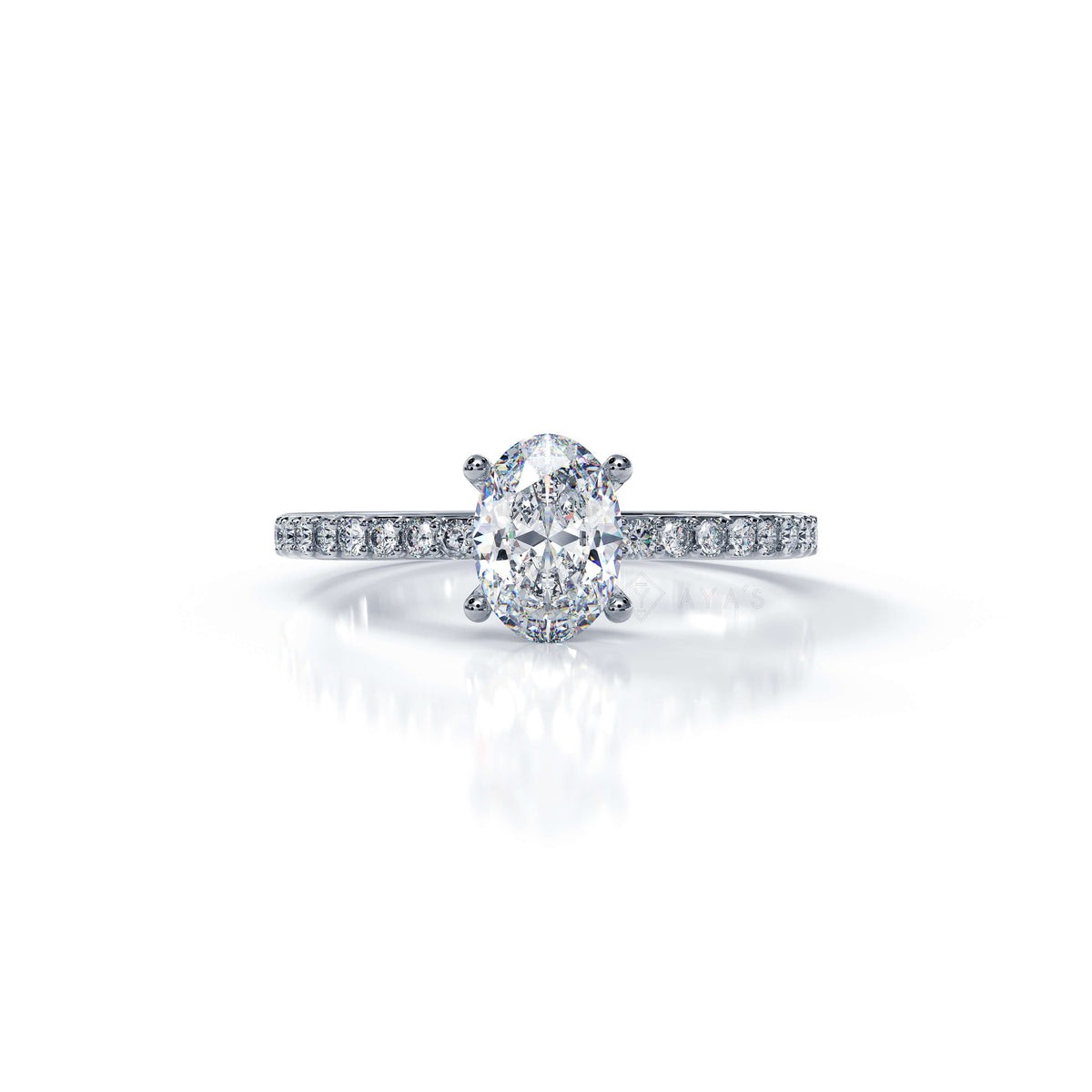 Silver Evoliette Solitaire Ring