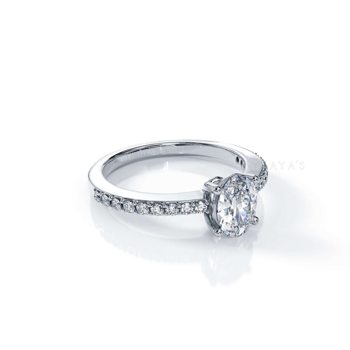 Silver Evoliette Solitaire Ring