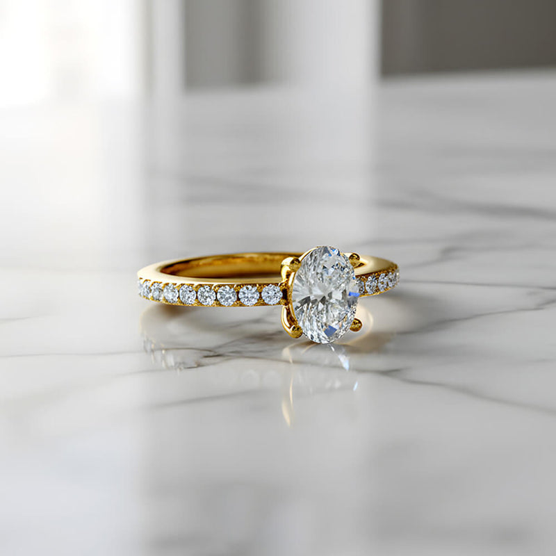 Silver Evoliette Solitaire Ring