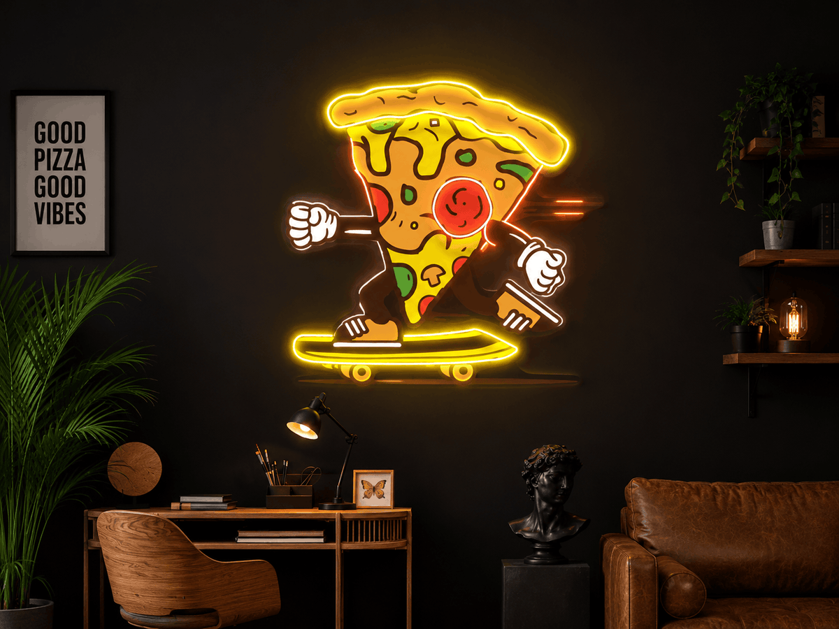 Skater Pizza Neon Sign Neonsignsindia