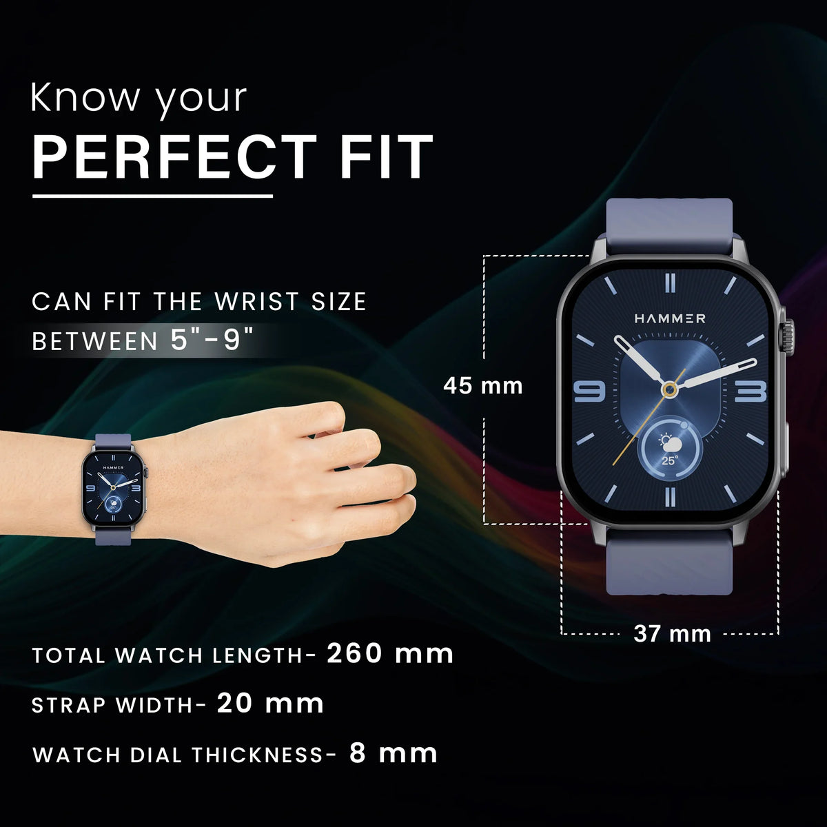 Hammer Arctic 2.04" Super Amoled Display Bluetooth Calling Smartwatch-18