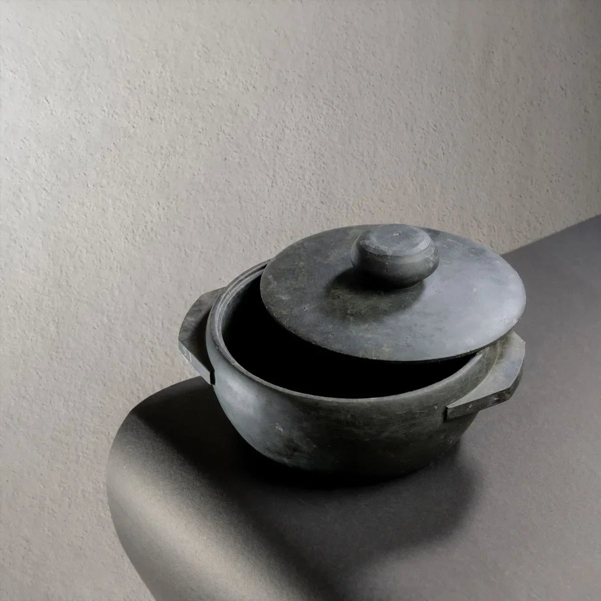 Soapstone Cookware Kalchatti With Lid (Treated)