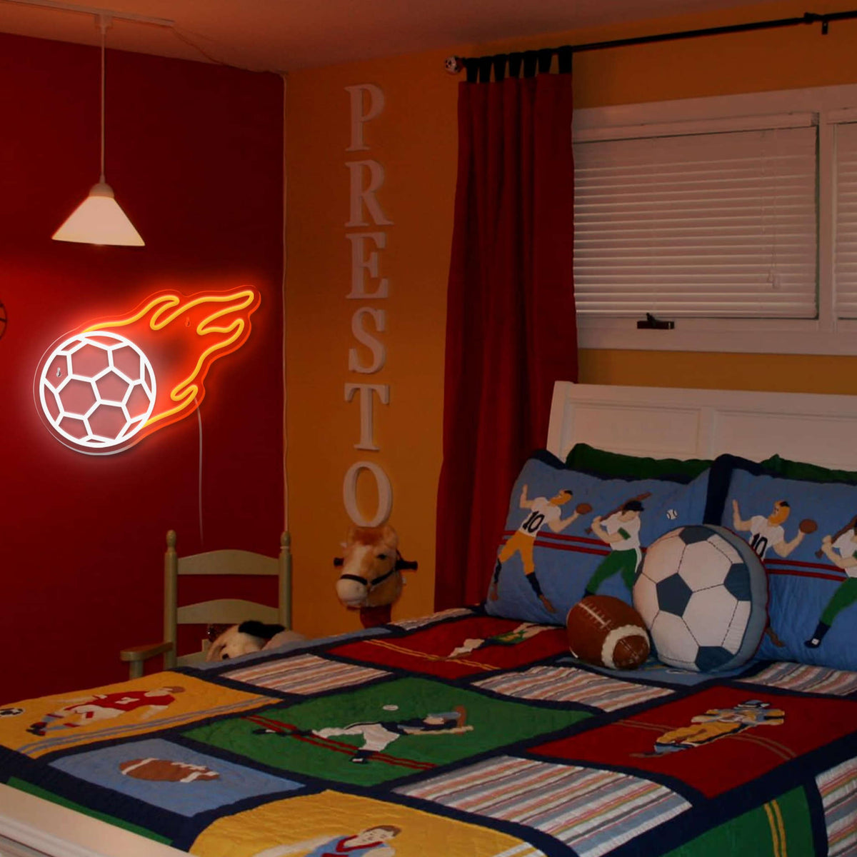 Soccer Neon Sign (13*10 inches) Neonsignsindia
