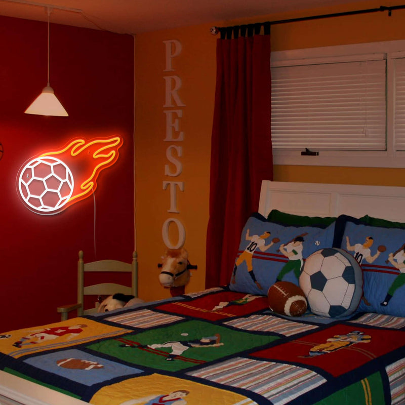 Soccer Neon Sign (13*10 inches) Neonsignsindia