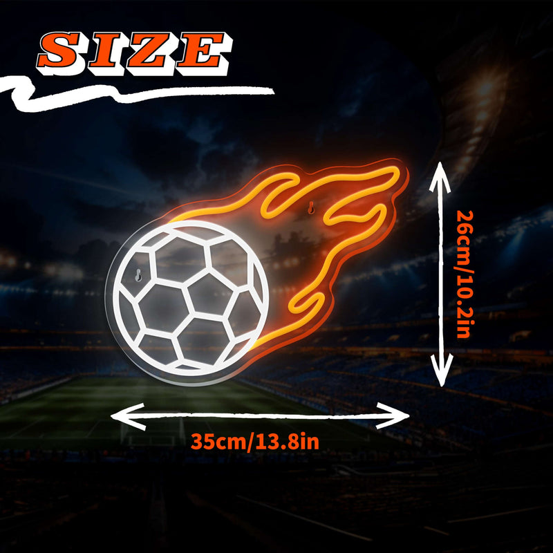 Soccer Neon Sign (13*10 inches) Neonsignsindia