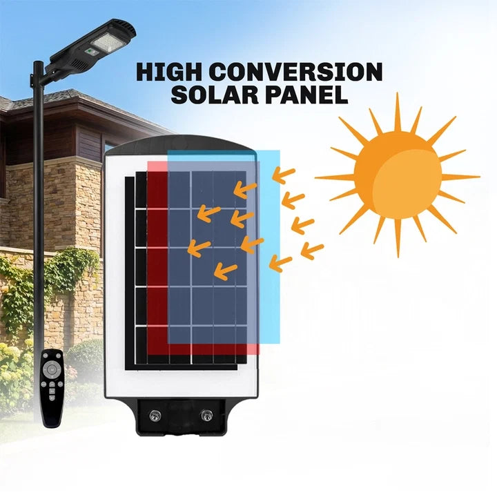 Solar Light For Street Outdoor Waterproof With Motion Sensor For Home, Village ( Remote, 50W )
