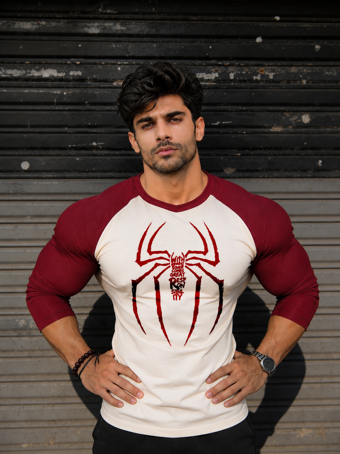 Raglan Spiderman - Slim Fit - T-Shirt