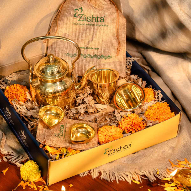 Swarna Chai Deepam Set | A perfect gift for All Occasions-2