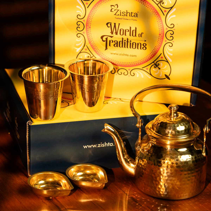 Swarna Chai Deepam Set | A perfect gift for All Occasions-1