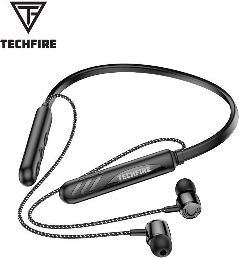 TECHFIRE T450 new Wireless Bass Edition Neckband headphone with 40 hr playtime Bluetooth