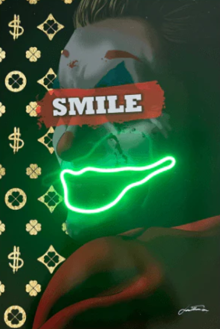 The Joker Smile LED Wall Art | Iconic Villain Pop Culture Neon Art Neonsignsindia