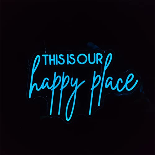 This is our Happy Place Neon Sign Neonsignsindia