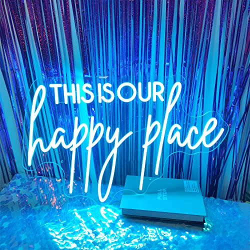 This is our Happy Place Neon Sign Neonsignsindia