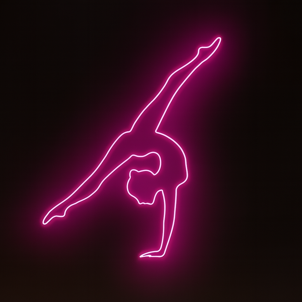 Title: Handstand fitness Yoga Glow – Pink Neon LED Wall Sign (3* 2 ft) Neonsignsindia