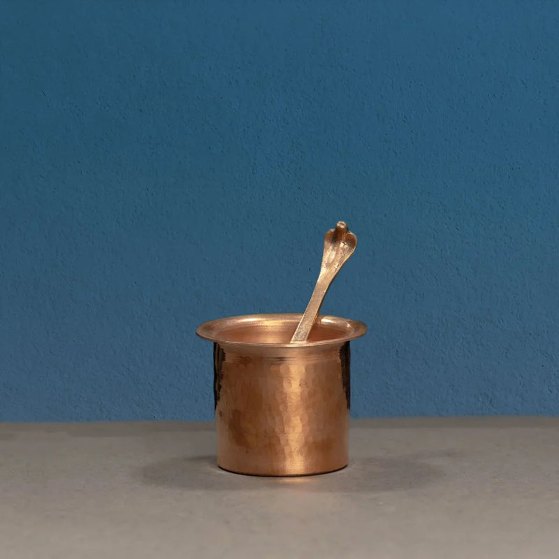 Traditional Copper Panchapatra-Zishta Pooja Essentials