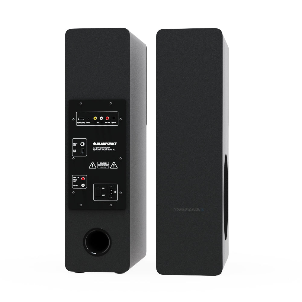 TS120 Bass 140W Bluetooth Tower Speakers Black-45