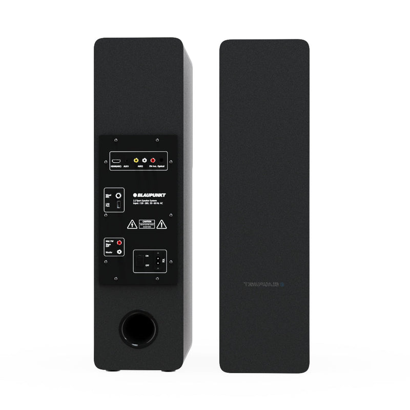 TS120 Bass 140W Bluetooth Tower Speakers Black-46