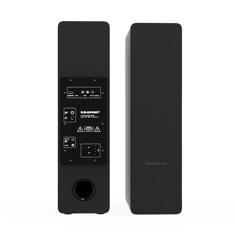 TS120 Bass 140W Bluetooth Tower Speakers Black-47