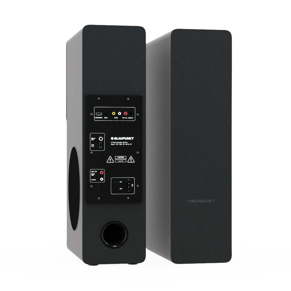 TS120 Bass 140W Bluetooth Tower Speakers Black-49