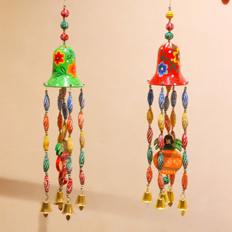Varanasi Wooden Hanging Thoran Set Of 2-1