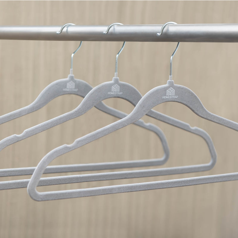 Velvet Anti-Slip Grey Hanger