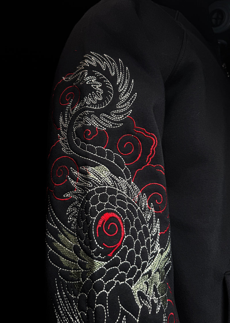 DRAGON EMBROIDERY / ZIPPER
