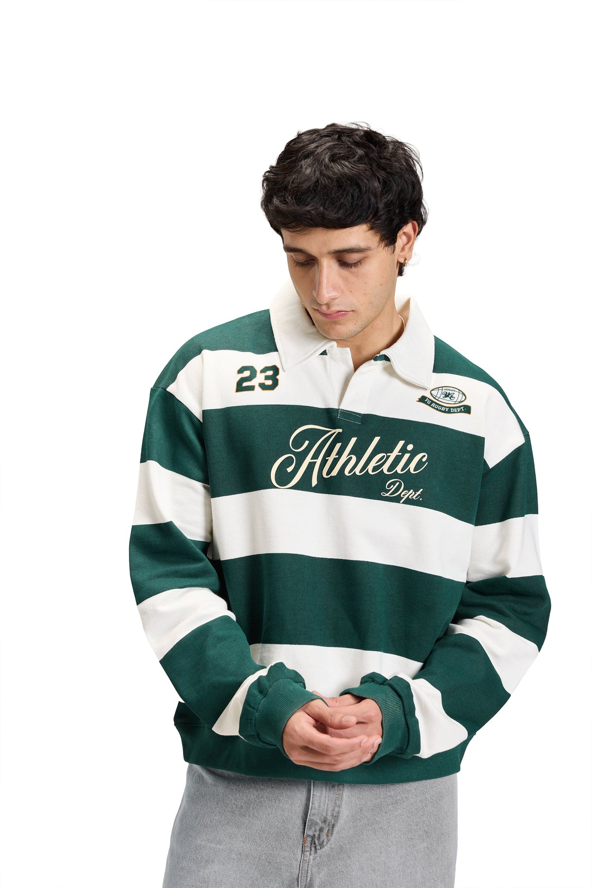 ATHLETIC STRIPED SWEATSHIRT