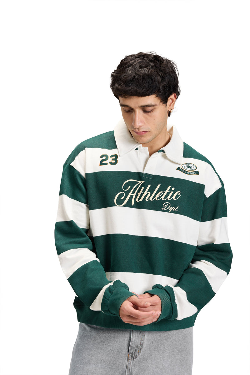 ATHLETIC STRIPED SWEATSHIRT