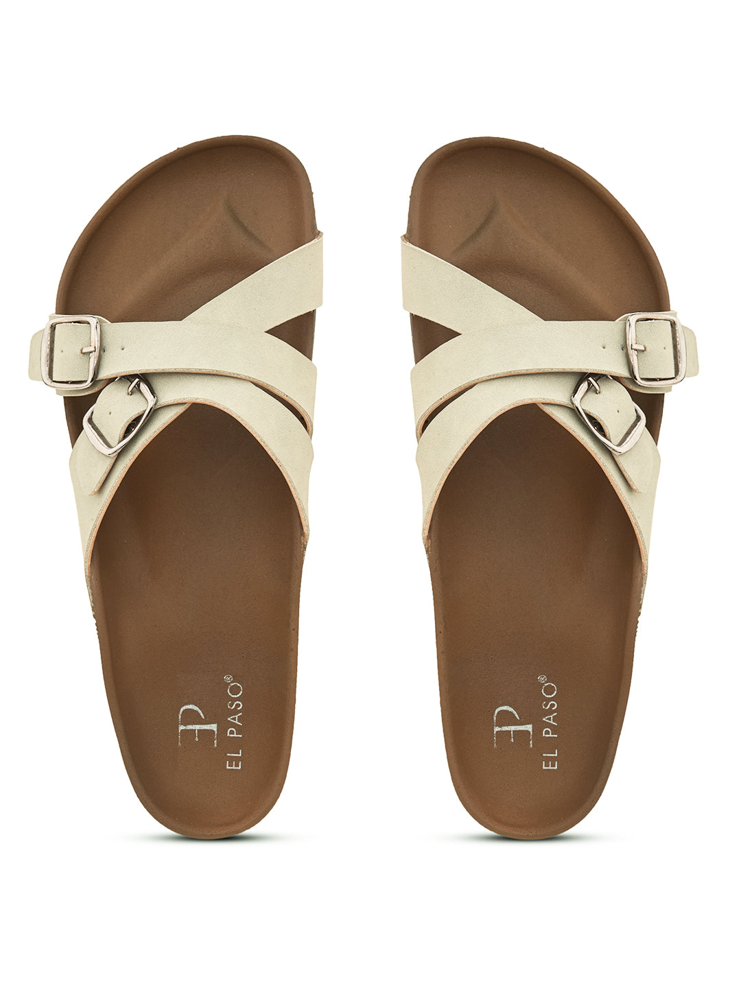 Women One Toe Flats with Buckles-11
