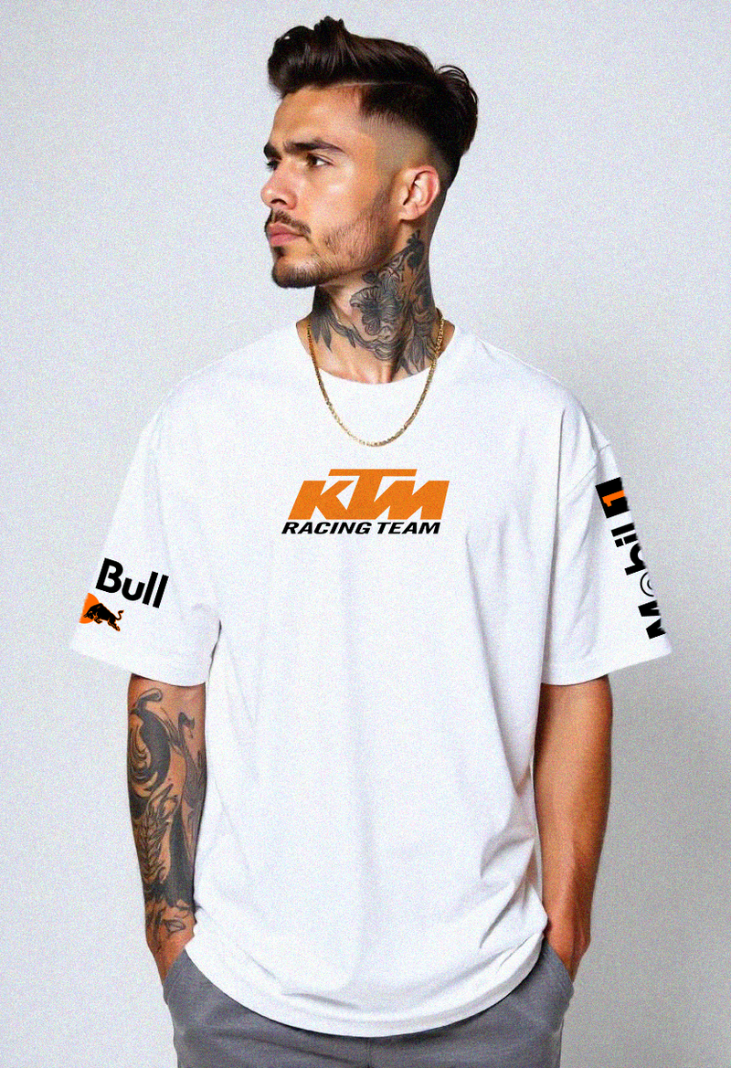T-Shirt - White -  KTM Racing Team - Oversized