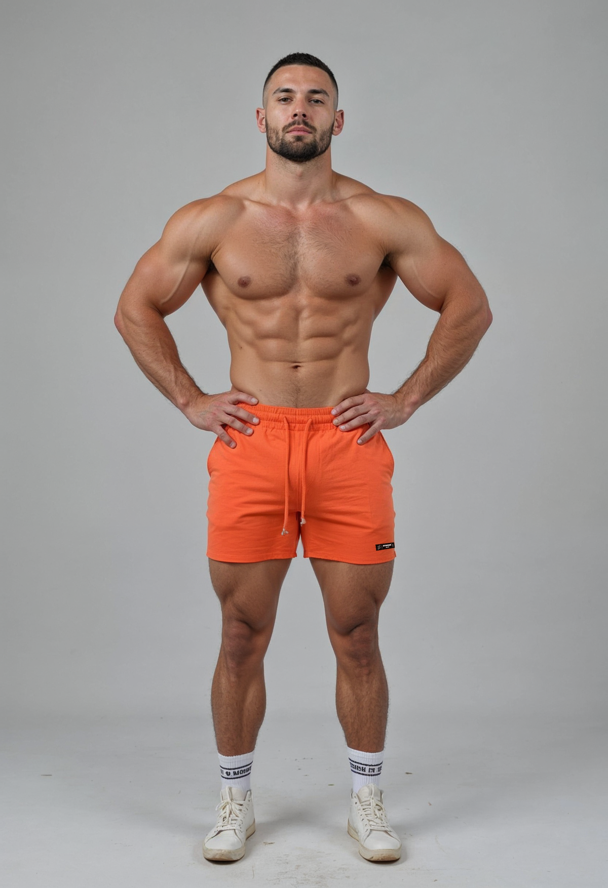Short Shorts 101 - Orange - Plain