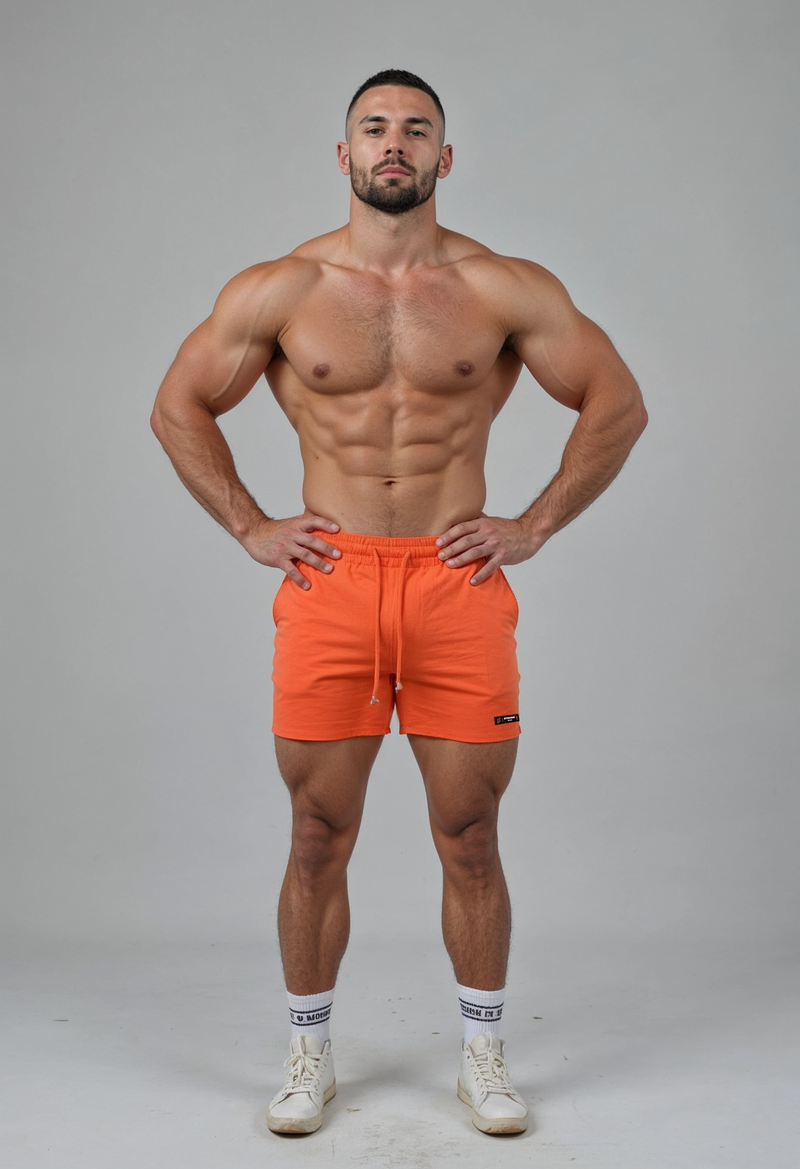 Short Shorts 101 - Orange - Plain
