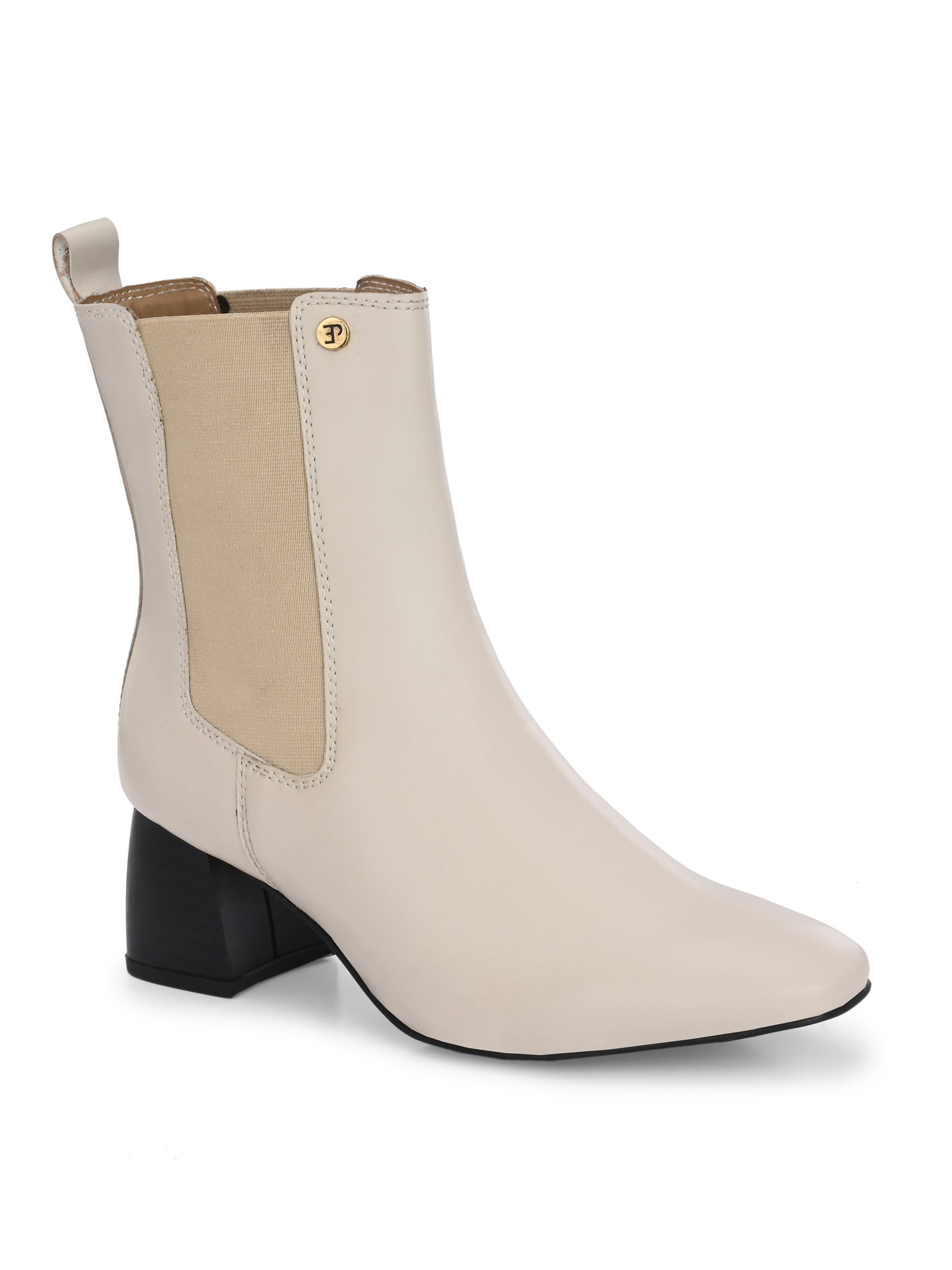 EL PASO Women Black Faux Leather Casual Chelsea Boots-8