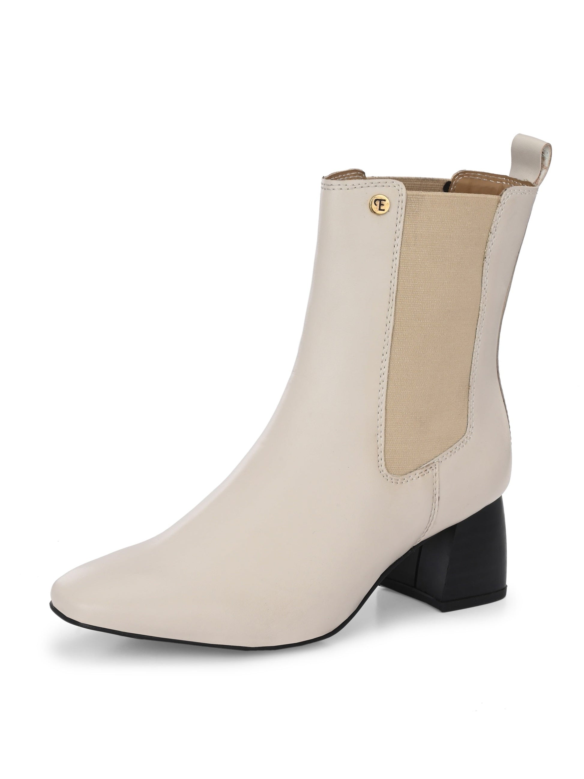 EL PASO Women Black Faux Leather Casual Chelsea Boots-11