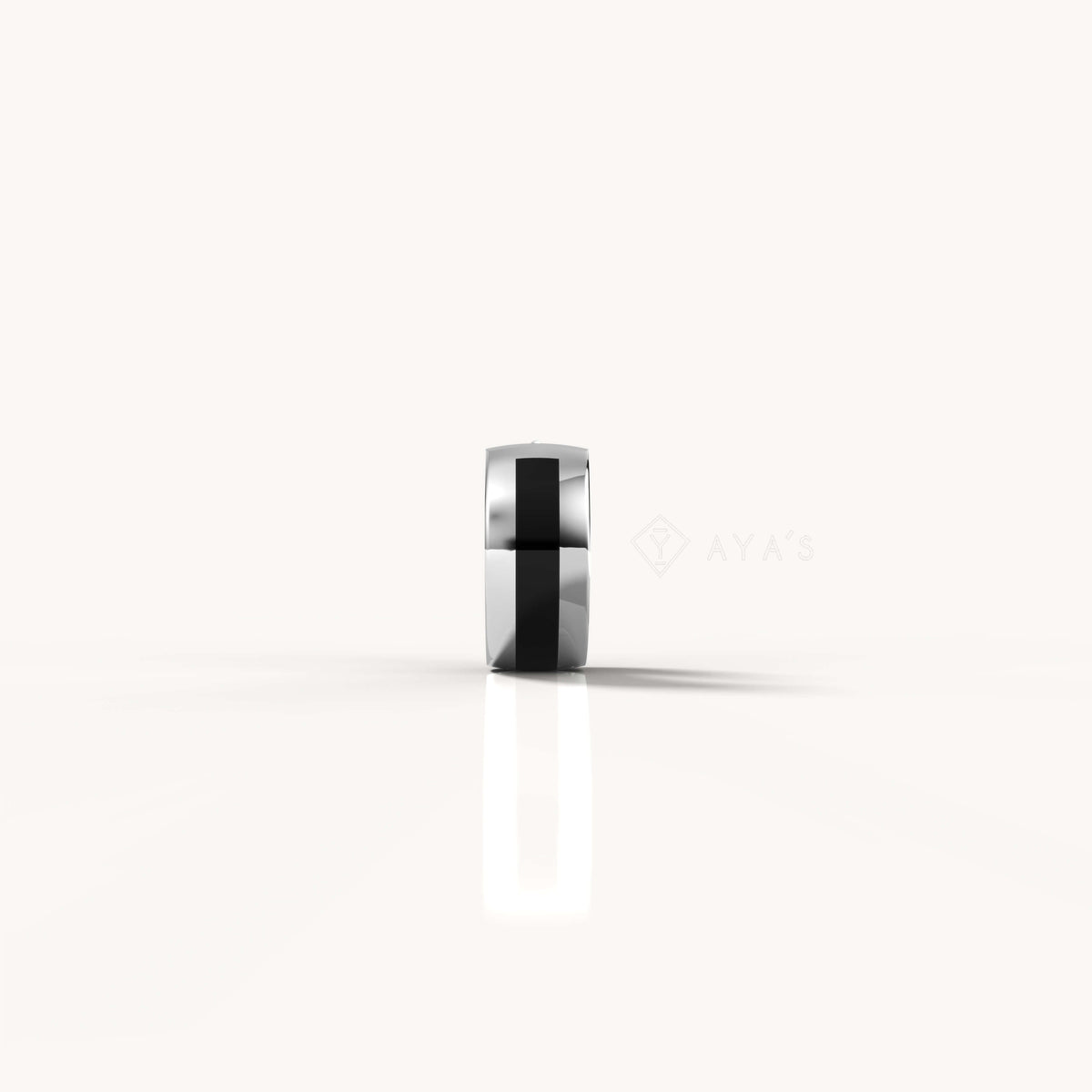Xeno Hoop Earring (Single Piece) | 925 Sterling Silver, Rhodium Plating & Glossy Finish