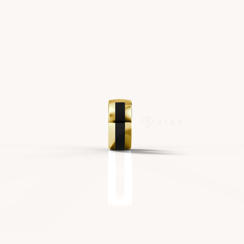 Xeno Hoop Earring (Single Piece) | 925 Sterling Silver, Rhodium Plating & Glossy Finish