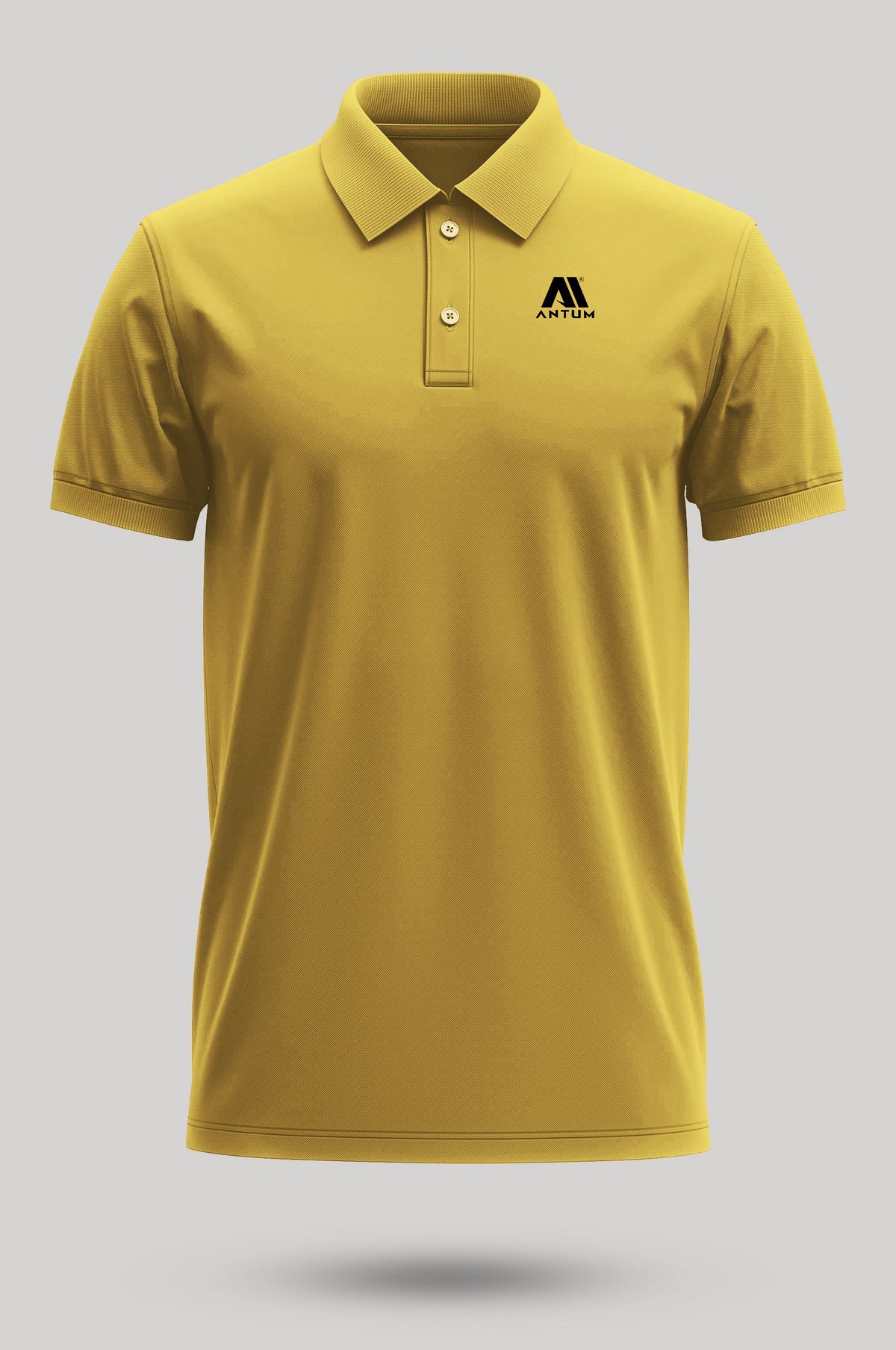 Turmeric yellow Colour Polo T-shirt (Premium Collection)