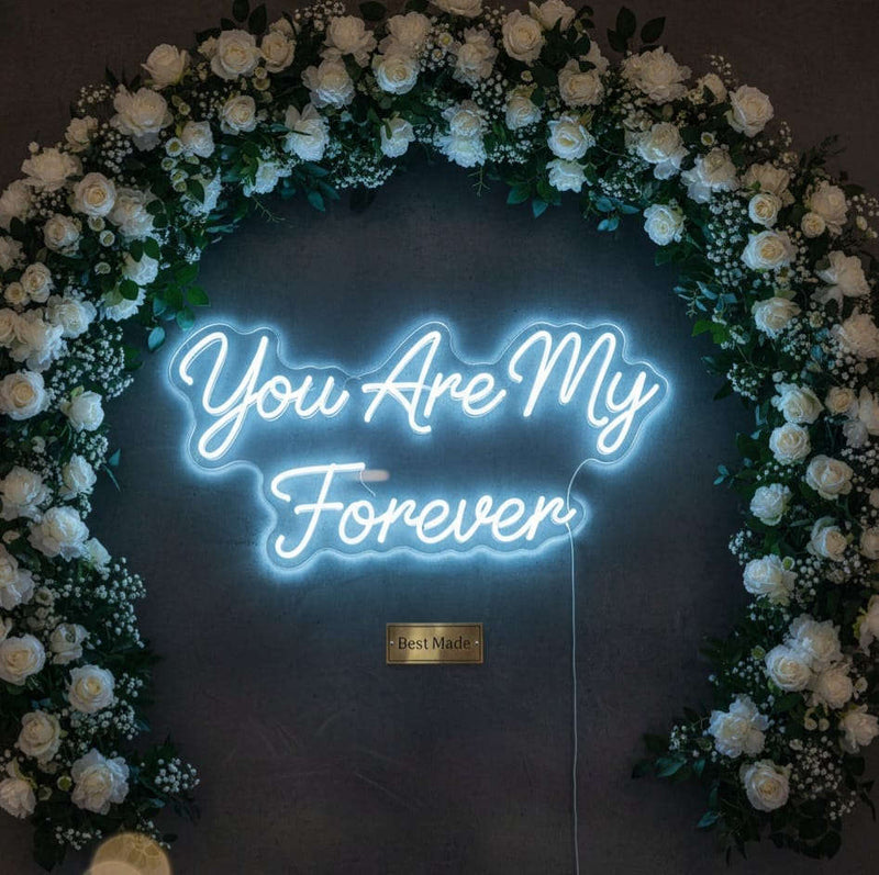 “You Are My Always” LED Neon Sign – Romantic Décor for Weddings & Home Neonsignsindia