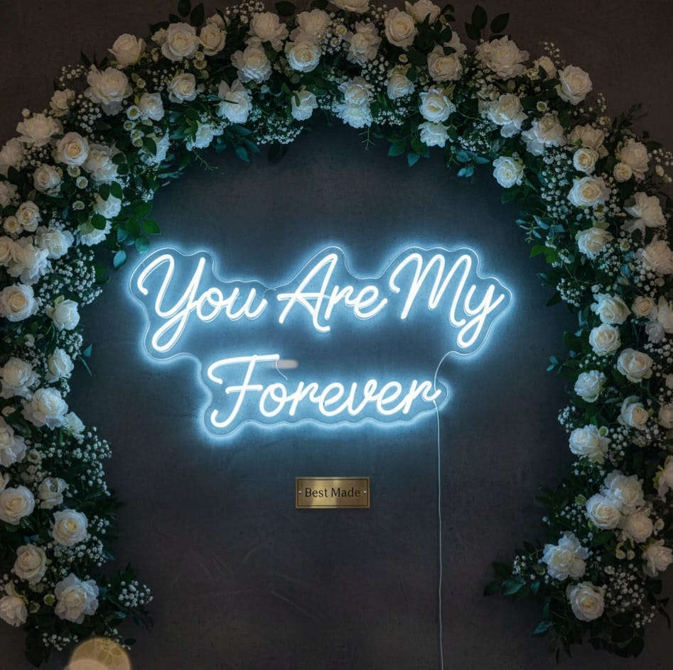“You Are My Always” LED Neon Sign – Romantic Décor for Weddings & Home Neonsignsindia
