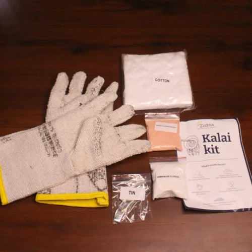 Zishta Kalai Kit – Complete Tin Coating Set for Brass & Copper Vessels-2