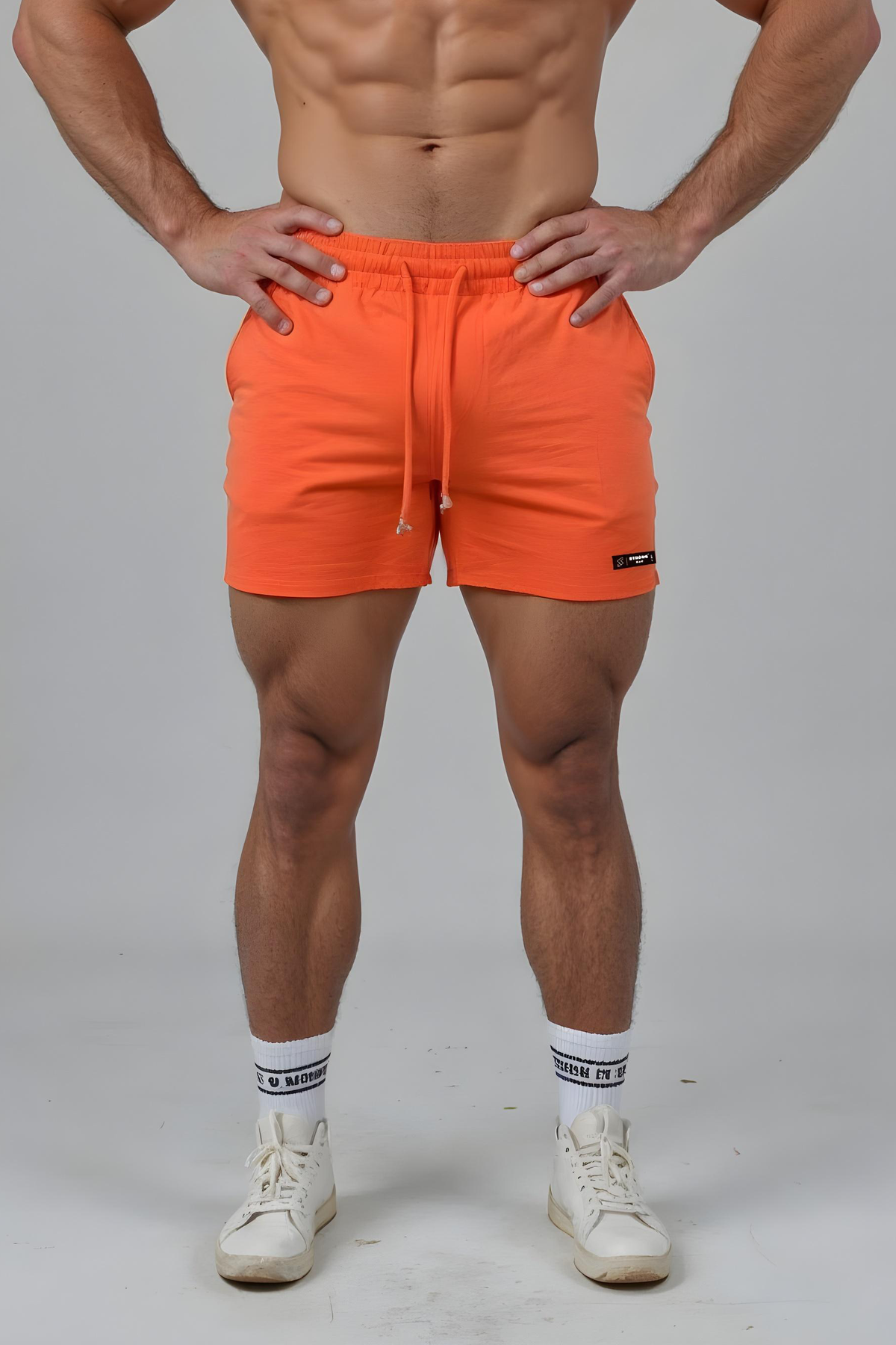 Short Shorts 101 - Orange - Plain