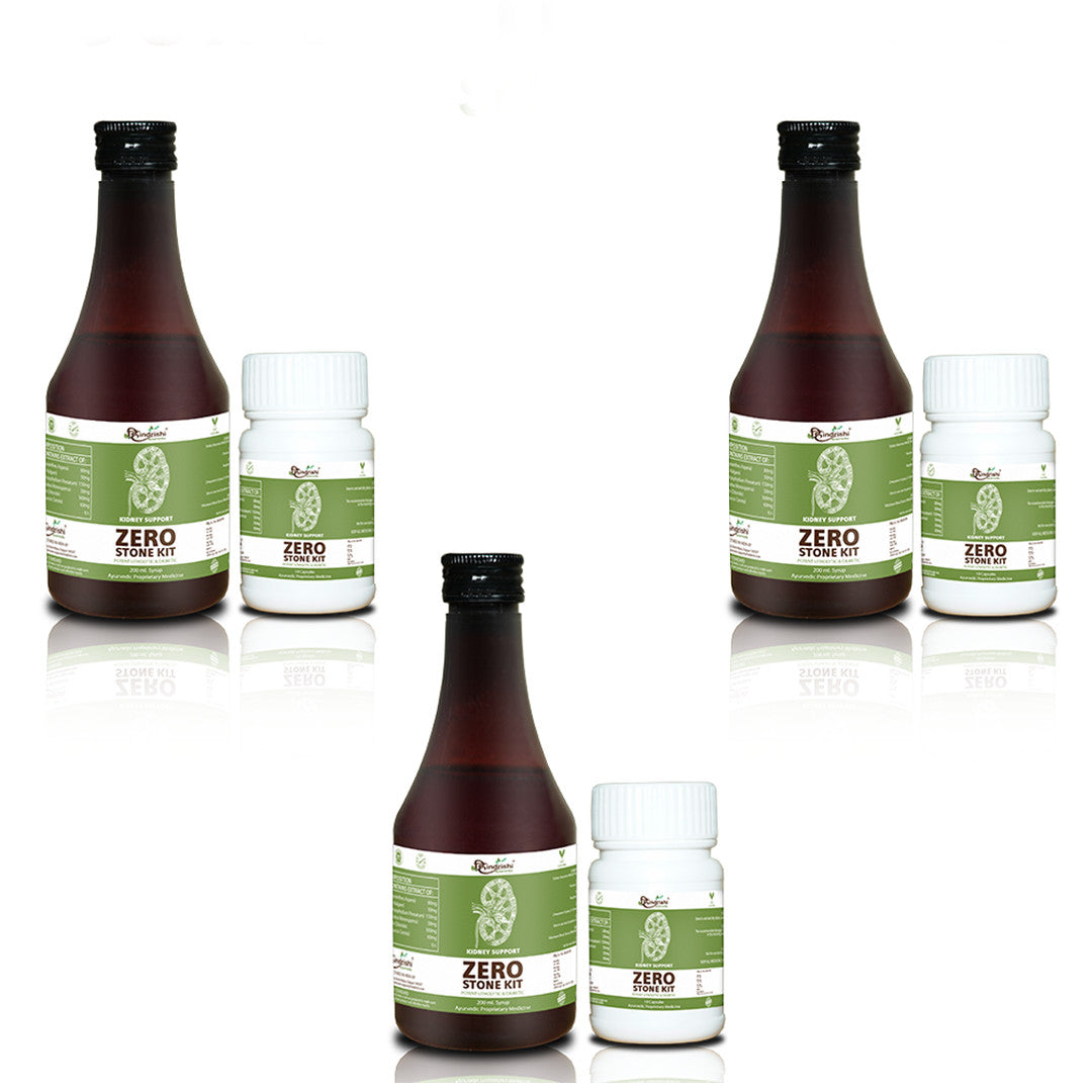 Hindrishi Ayurveda Zero Stone Kit Combo (Capsules and Syrup)-7