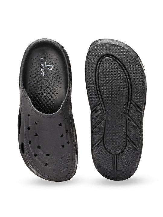 El Paso Men Round Toe Clogs-5